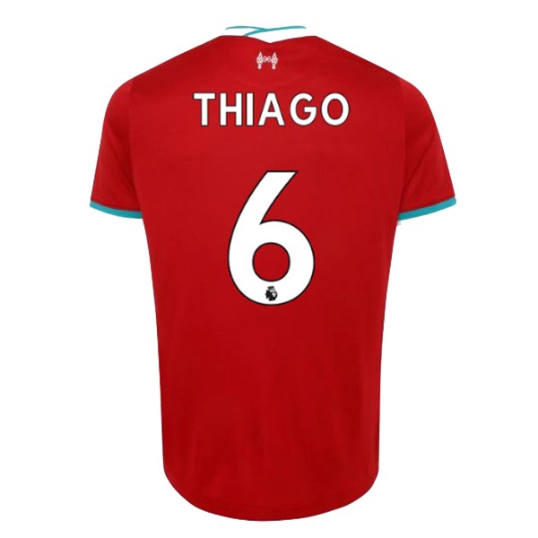 Maglia Liverpool NO.6 Thiago 1ª 2020-2021 Rosso